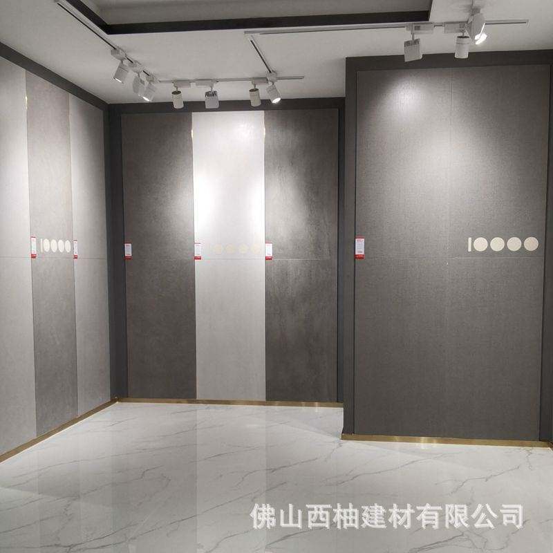 素色微水泥瓷砖 750X1500客厅防滑地砖灰色地板砖大板哑光岩板