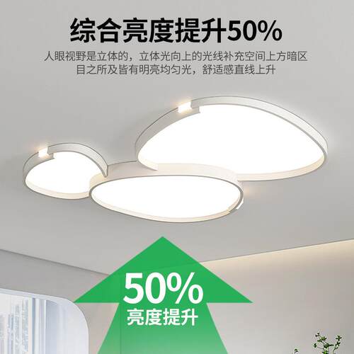 682室灯创意现代款简约客厅灯新造卧型灯E鹅卵石个性LD吸顶灯