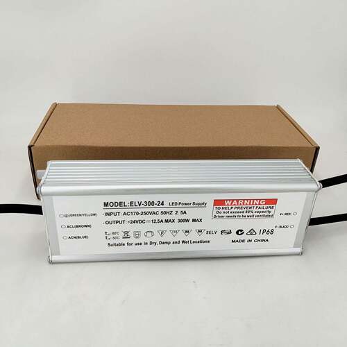 12V24V300W防水开灯关电源235LED灯条灯带水底灯泉户外喷防电水源