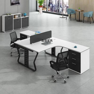 办桌椅合公简约工现代职员四人位时尚异型工位员办公桌子组GRD办