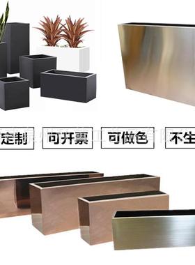 户外不锈钢花箱园商广业场林景观房产OPE树池售楼部花地钵市容花