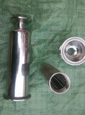 厂直~供管道过滤器30卫生级家不锈钢4寸6寸卡式hh-gdglq过滤4器