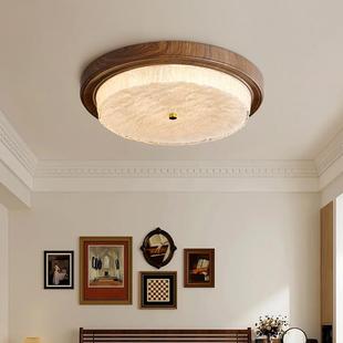 餐厅玻 复古馨卧室灯新温中式 025新486款 顶灯中古风2客厅吸灯美式