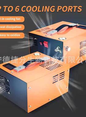 厂供12v高压打气机30mpa内置变压器 12v冲气泵自动停机4500psi