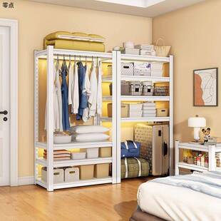 货架易衣柜开放式挂衣架简装出组租NKE房衣橱收纳多层装置物架服