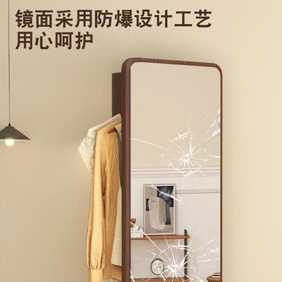 旋转全身镜挂衣架一体镜子移ZTK落镜卧室衣地架帽家用动旋转穿衣