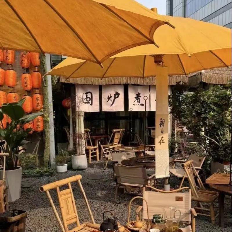 #物工坊泾老式大油布伞伞户JCHzjsjX外油新纸防雨桐油古风庭县院