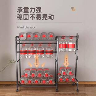 落多层晾晒架地挂衣架带轮卧室收服纳家用室内简易阳台晒衣晾衣杆
