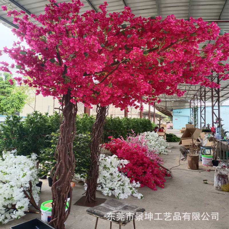 仿真三角梅人造拱门三角梅树婚庆摆件装饰园林景观仿真杜鹃花树