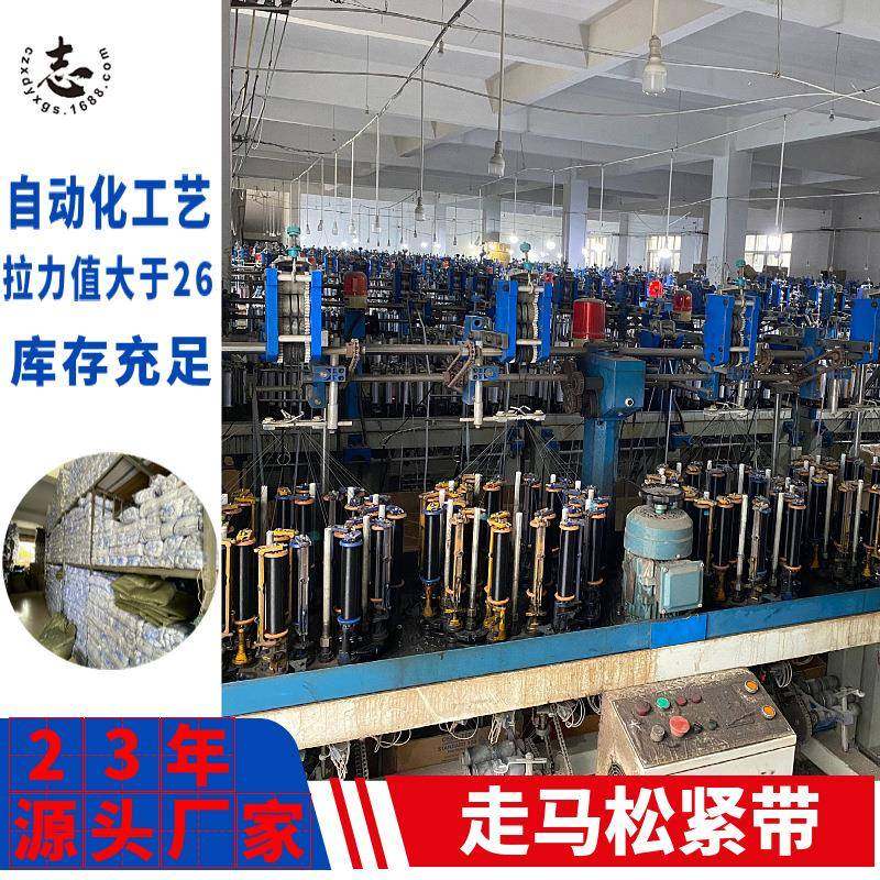 厂直销松紧带扁涤纶高弹走马捆带装力服饰配件高弹357家性收紧