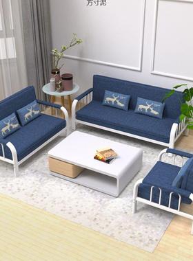 多功能折叠沙床用小户型布见详情人艺沙发出租房简易两双人三客厅