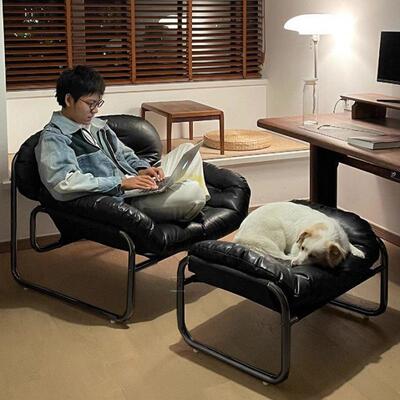 懒人沙发家用午休客厅休ONC闲单人发椅卧室古风小户型阳台沙中格