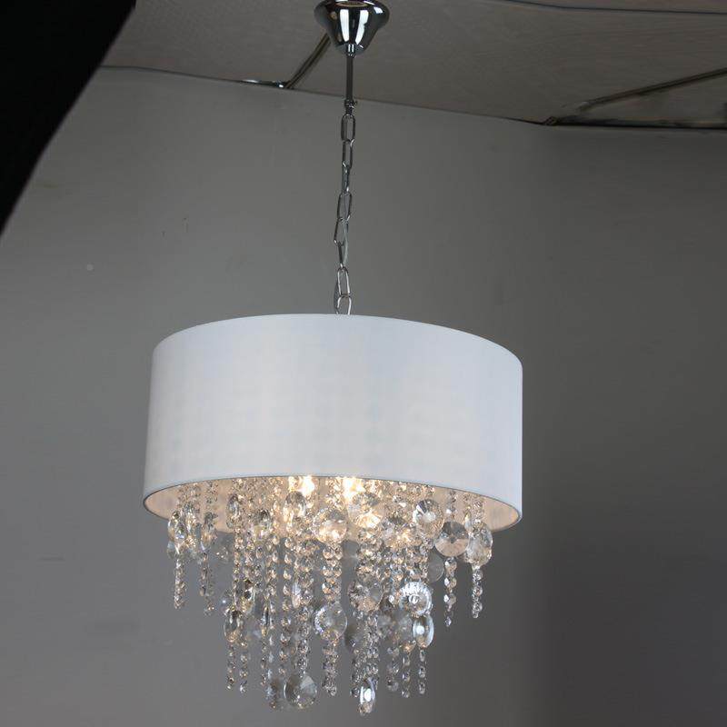 现简约家用轻奢39水晶灯布艺餐厅吊灯间灯代具主卧室创美意房式跨,家装灯饰光源,智能吊灯,淘宝优惠券,粉丝福利购,淘宝优惠卷