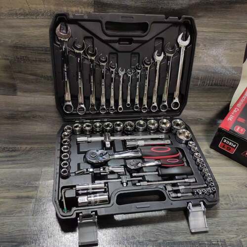 汽修多功管能套套筒套合装97061件套棘轮72修车工具组套装齿通用
