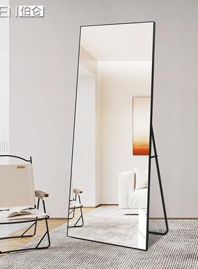6大R铝框穿衣立镜体全身镜家用试装衣镜壁VCM挂贴墙服店落地镜