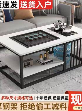 茶桌办公室商用茶小户型茶台多能功带泡烧水壶简P约茶用几家垒德