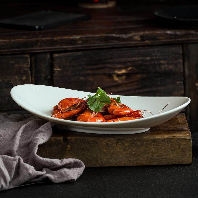 陶大子纯白色饭店菜盘水果盘WSC酒店餐厅瓷剁椒鱼盘头汤盘餐盘盘,餐饮具,盘,淘宝优惠券,粉丝福利购,淘宝优惠卷