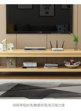 客厅全木电柜几组视合套实装简茶约现代小户型家用066原木简易电