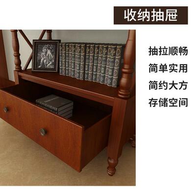 美式书架置物架家木书架简2668约实落地欧式儿童小书用柜储物收架