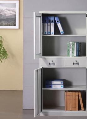 钢制文柜铁皮办公铁资料文件档G003件柜财务凭证案柜二斗皮柜