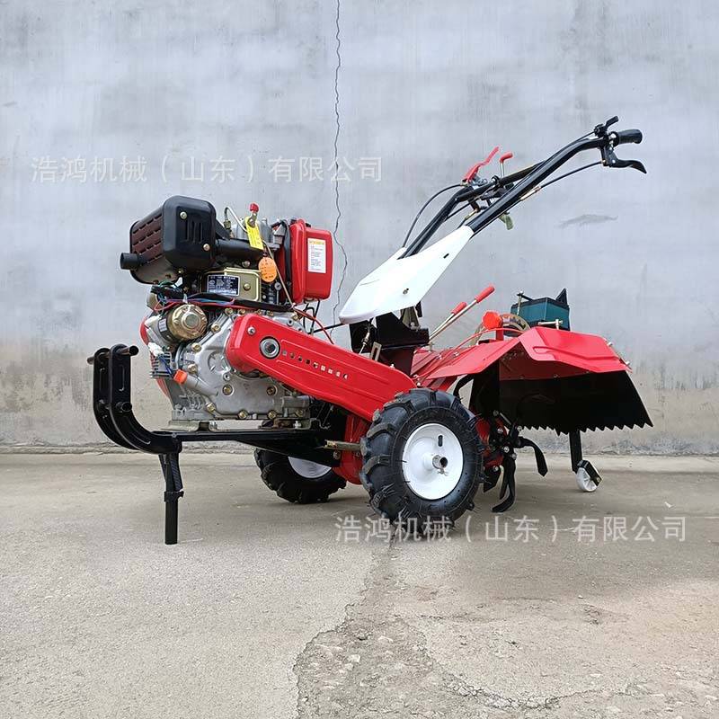 水旱田12马力手扶旋耕机多功能四驱松土翻地机汽油柴油两驱微耕机