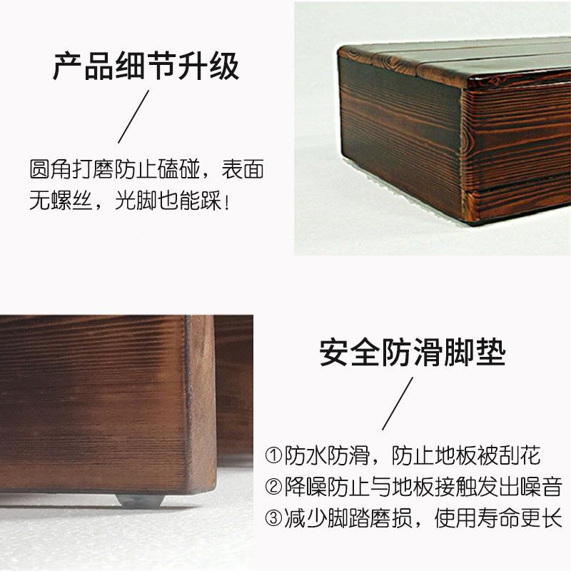 可定实木脚踩踏凳台阶阳脚踏板厨房垫实木脚踏脚垫高座台底踏步台