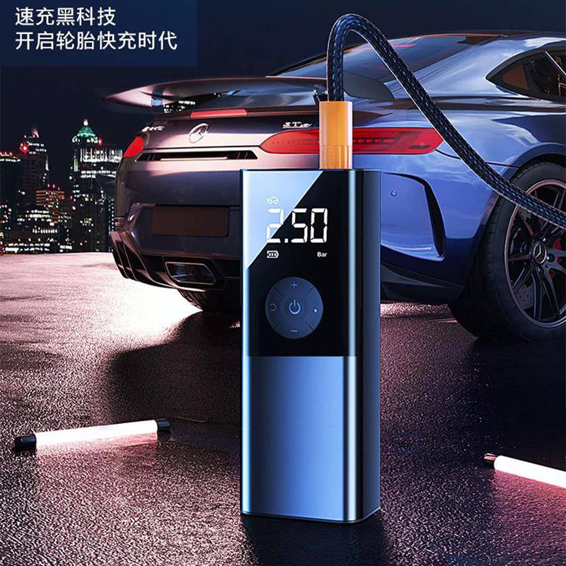 车592气载无线充气泵汽车轮补胎自动充气胎打宝汽车用打气泵车载