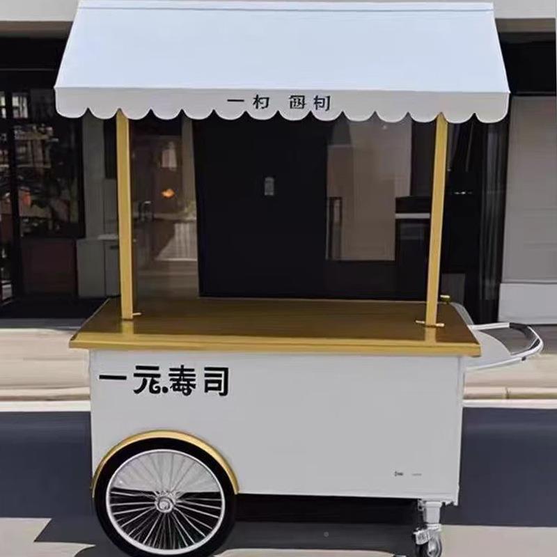花车铁移艺摆摊摊位夜市动户外车手推车商集市场312小吃餐地摊可