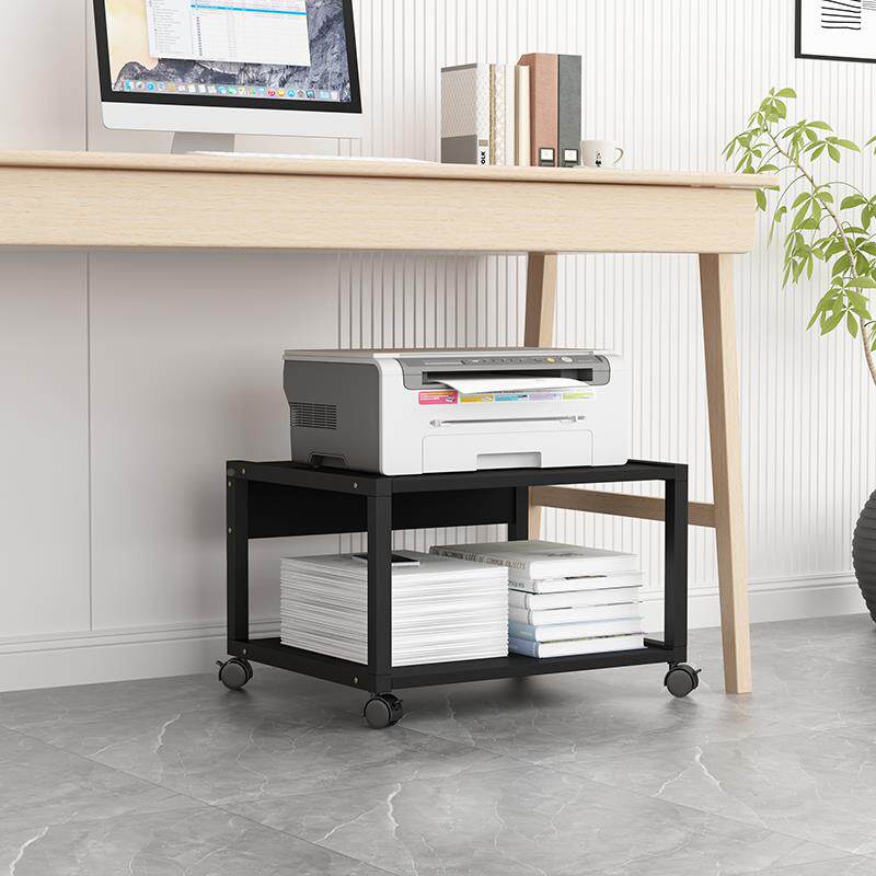 7W打印机置物架桌下机收架桌边复鑫惠声打纳印主机托面架桌收纳架