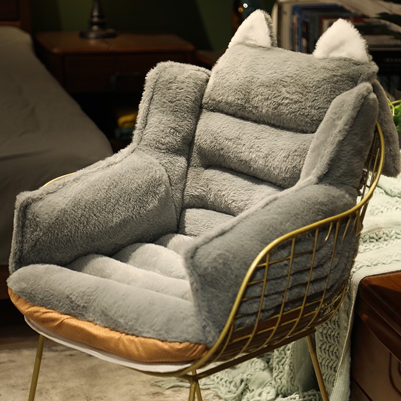 加热靠垫坐垫一体腰靠座椅靠背垫椅子腰垫护腰枕靠枕抱枕办公室