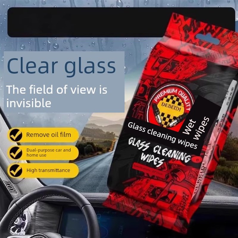 玻璃油膜去除湿巾去除前风挡玻璃油膜Yi