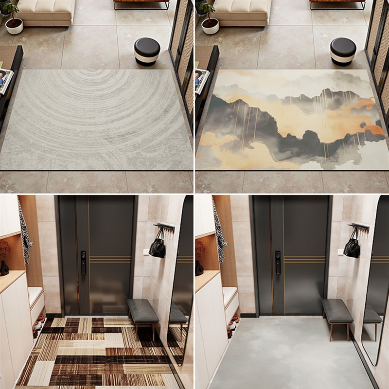 地板垫入口门垫入口Pvc可擦拭免洗防滑门垫2025新皮革入口地毯