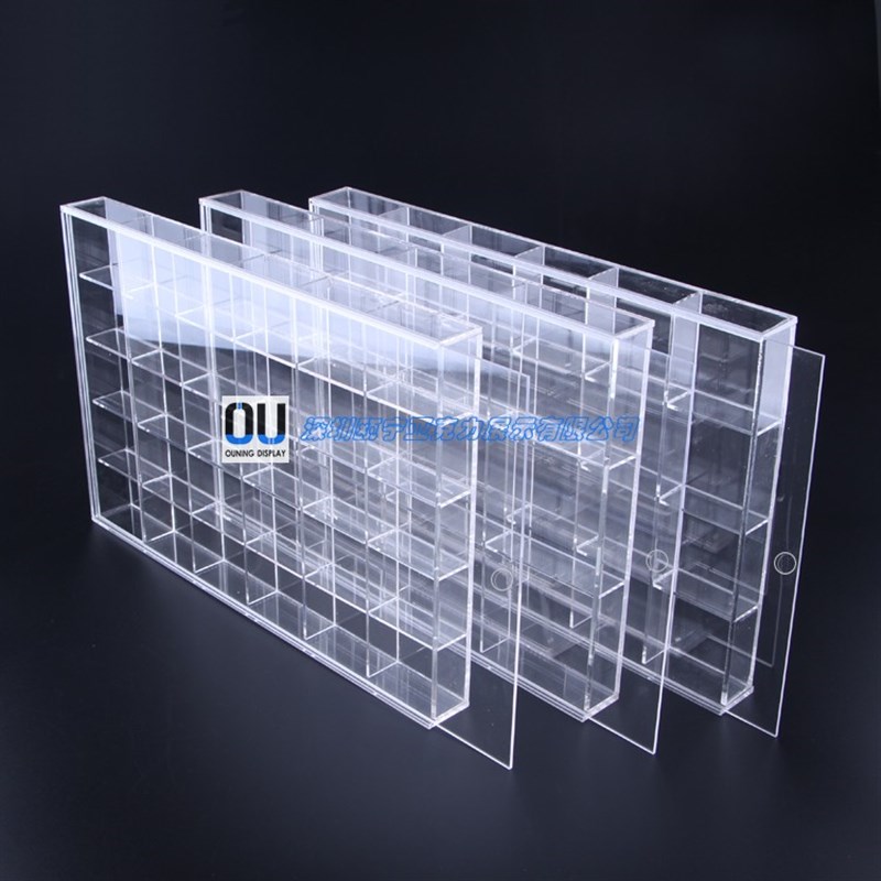 1:64玩具车模展示架亚克力模型收纳架小汽车陈列架透明挂墙储藏柜