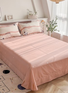 60支全棉床单定做订制榻榻米棉布被单斜纹碎花加大纯棉炕单245270