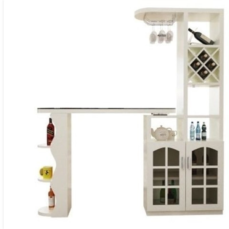 岩板旋转家用吧台桌酒柜简约现代客厅玄关柜隔断柜可移动靠墙酒柜