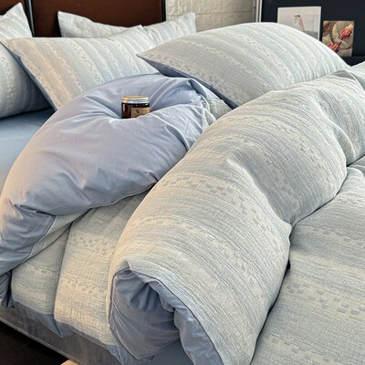 A类纯棉三层纱h被套单件100全棉学生宿舍被单套150x200x230cm被罩