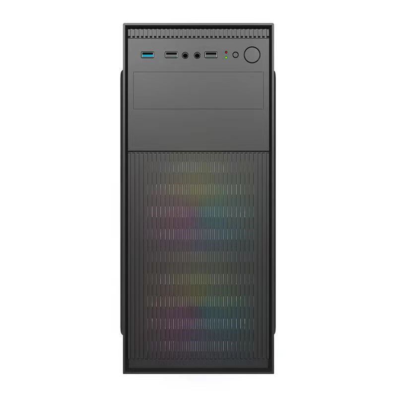 组装电脑机箱台式机全侧透明ATX大板商务办公主机箱diy外壳matx