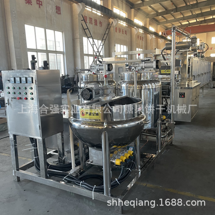 全自动凝胶软糖浇注生产线复合胶体奶酪软糖设备上海合强糖果机