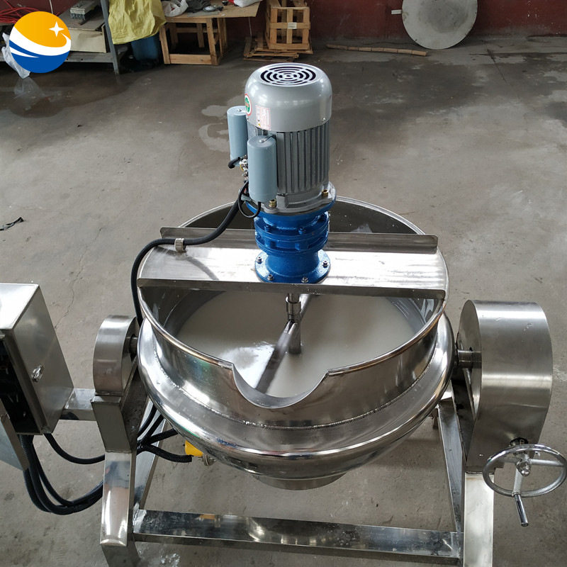 不锈钢自动搅拌豆浆熬制设备 电加热导热油双层煮牛奶机器 煮浆锅
