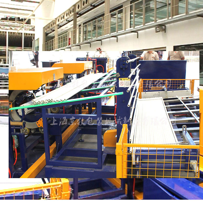 京牧直销PPR管缠绕包装机PP管PVC管自动包装线 PE缠绕包装生产线