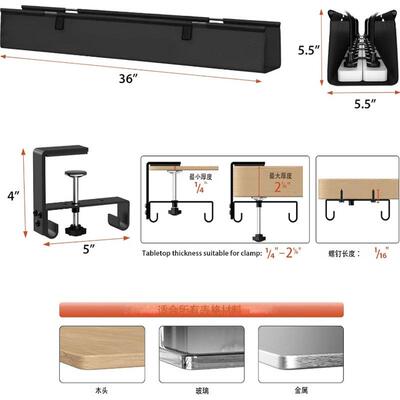 办b136公桌边理器工位桌面置物架寝线室上下铺尾纳架床线板整收理