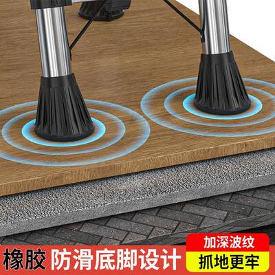 家轻便工程人梯不锈钢梯子折叠TGSST11伸缩竹梯室字厂内多功能加