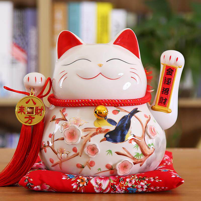 开10寸摇手招财业摆件开业自动招手DM-07店铺礼品收猫银台招财发