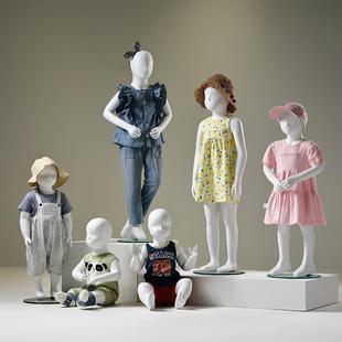 童模儿特架婴儿偶坐模人服装 女店模656特展 道具橱窗幼童全身童装