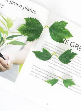 真单片提子叶萄叶子手仿工叶子D葡IY配YZ-001叶材人造绿色牡丹菊