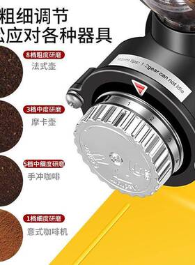 咖啡豆磨豆机电动磨咖啡研磨器机打手粉机家用小型手冲89071研磨