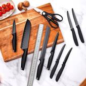 不锈钢刀套装 厨房PP切柄片刀厨师刀扒462面包刀具芝士刀剪披萨刀