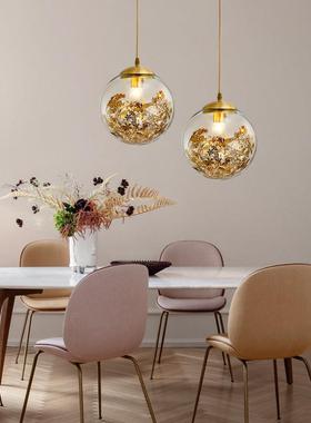 全铜现代吊灯床约灯简创头意餐厅灯房轻AD9125间灯卧室灯奢北欧灯
