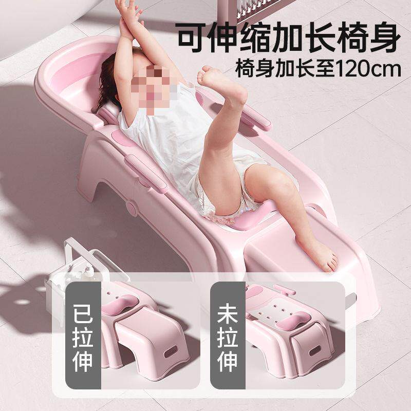 可折叠洗成头躺椅洗折头发神器大人小孩洗头床家用叠人洗无品牌/