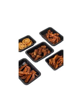 锁鲜盒长方形黑色工厂KNF直封销食鸭货熟味保鲜口卤盒食品级PP锁